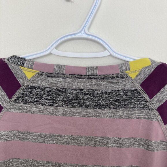 Lululemon Women's Race Your Pace Stripe Berry Yum Yum Sz 10 - Picture 5 of 7